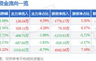 股票行情快报：奥康国际（603001）6月1日主力资金净买入130.24万元
