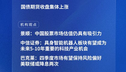 四点半观市 | 机构：中国股票市场估值仍具有吸引力