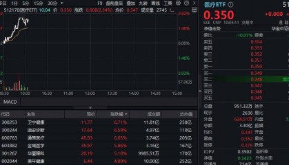 ETF盘中资讯|全国首个罕见病AI大模型发布！AI医疗卷土重来，卫宁健康领涨，医疗ETF（512170）上探2.63%！